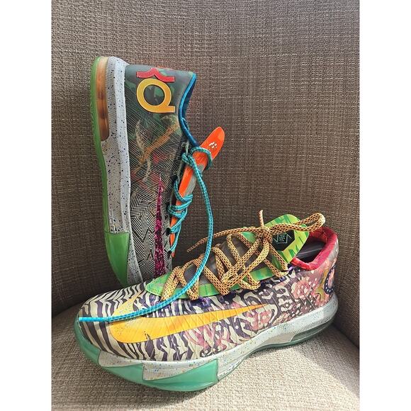 Nike KD 6 What The Kevin Durant 669809-500 Size 8 - Picture 1 of 10